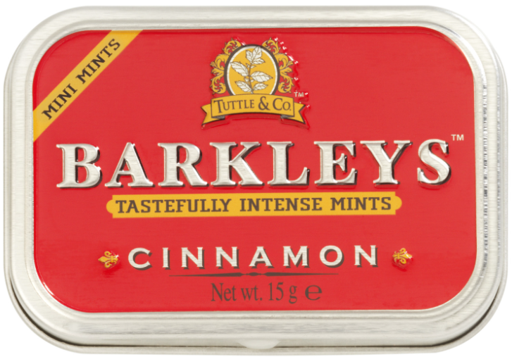Goedkoopste barkleys Cinnamon mints sugarfree 15g