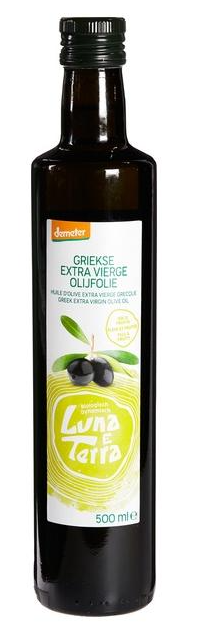 luna e terra Olijfolie griek extra vierge bio demeter 500ml