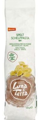 luna e terra Spelt schelppasta wit demeter bio 250gr
