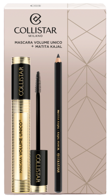 Goedkoopste Collistar Mascara volume unico black +kajal eye pencil black 14gr