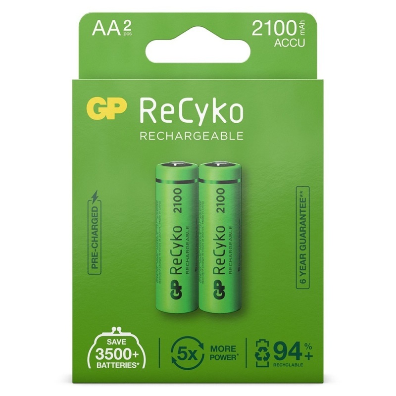 Ga naar het circuit merk verwijderen gp recyko Oplaadbare Batterijen AA (2100 mAh) 2st | Voordelig online kopen  | Drogist.nl