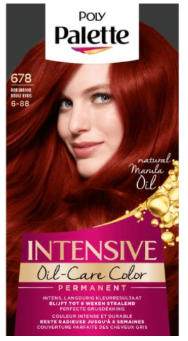 Poly Palette Intensive crème coloration 678 robijn rood 115ml