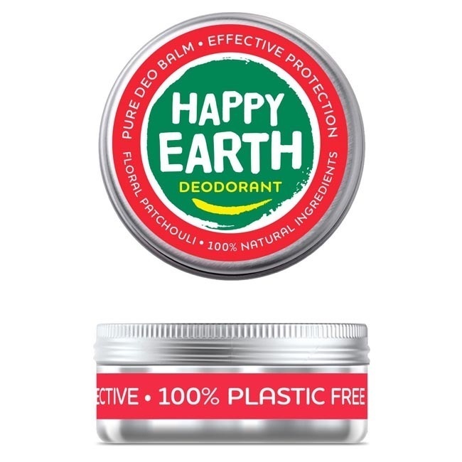 Happy Earth 100% natuurlijke deo balm floral patchouli 45gr