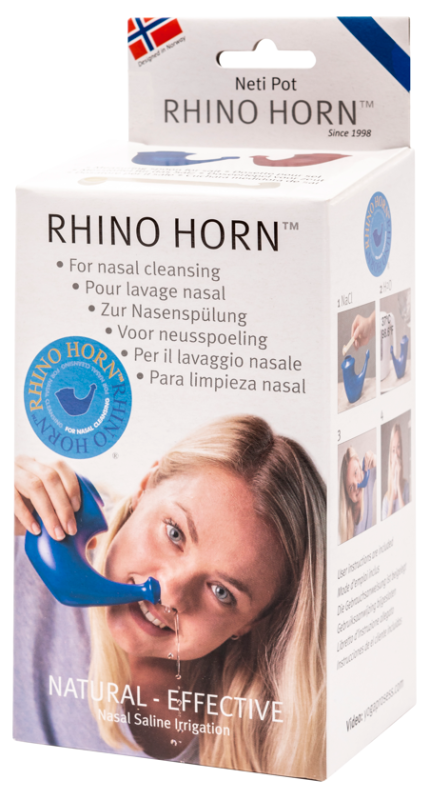 Rhino Horn Neusspoeler blauw ex