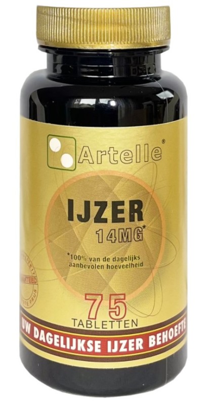 Artelle Ijzer 14 mg 75 tabletten