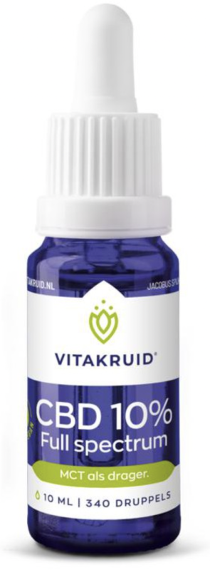 Vitakruid Cbd olie 10% full spectrum 10ml