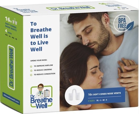 dr breathe well Anti snurk neusspreider soft 16 Stuks