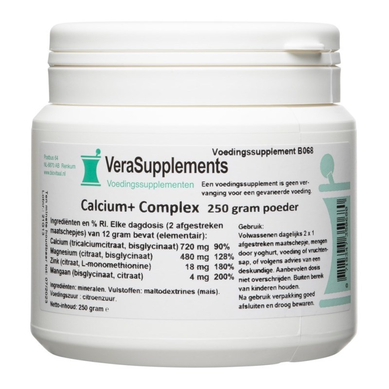 VeraSupplements Calcium+ complex poeder 250 Gram