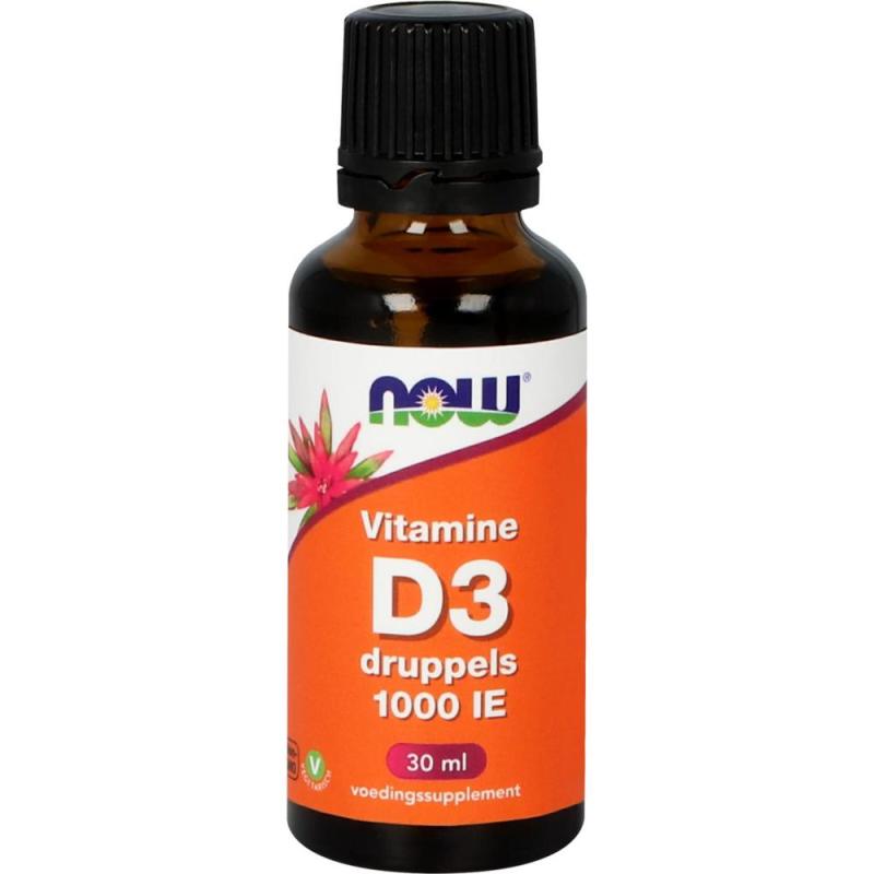 Now Vitamine d3 druppels 1000ie 30ml