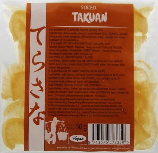 Terrasana Takuan daikonradijs pickles 50 gram