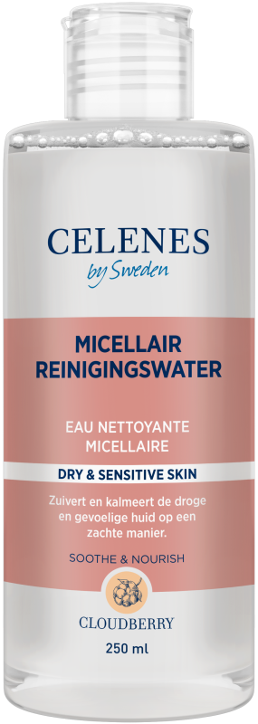 Celenes Cloudberry micellair reinigingswater droge & gevoelige huid 250ml