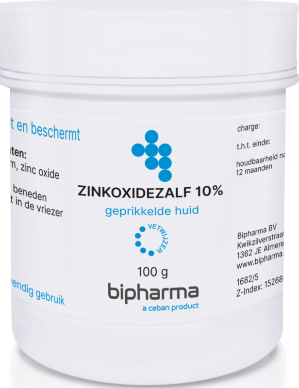 Bipharma Zinkoxidezalf 10% 100 gram
