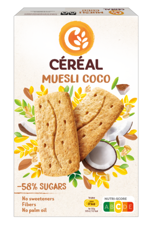 Céréal Koekjes muesli/coco 12 x 200 gram
