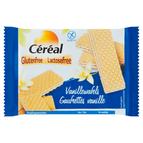 Céréal Vanillewafels glutenvrij 125 gram