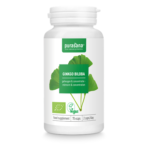 Purasana Ginkgo biloba bio vegan 70 capsules