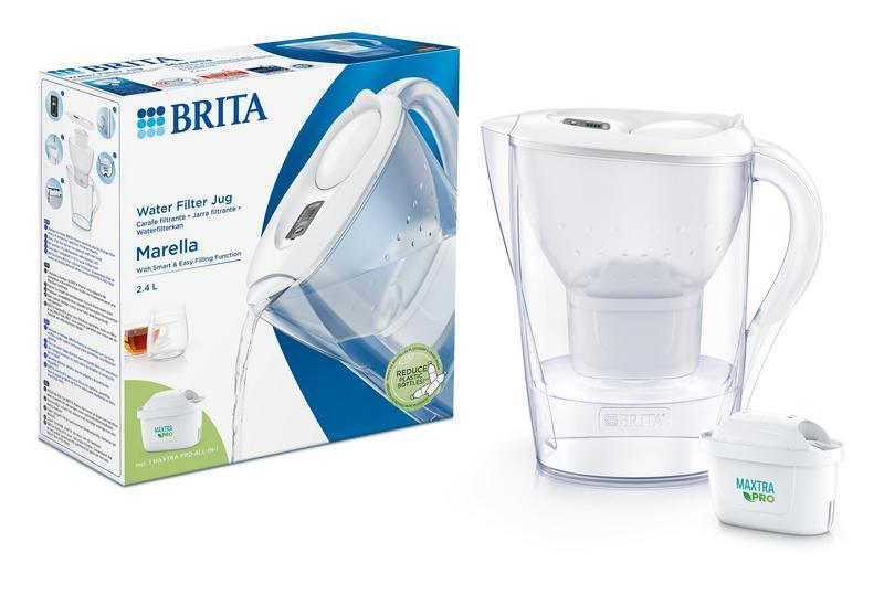 Brita Waterfilterkan marella wit + 1 maxtra filterpatroon 2.4 L