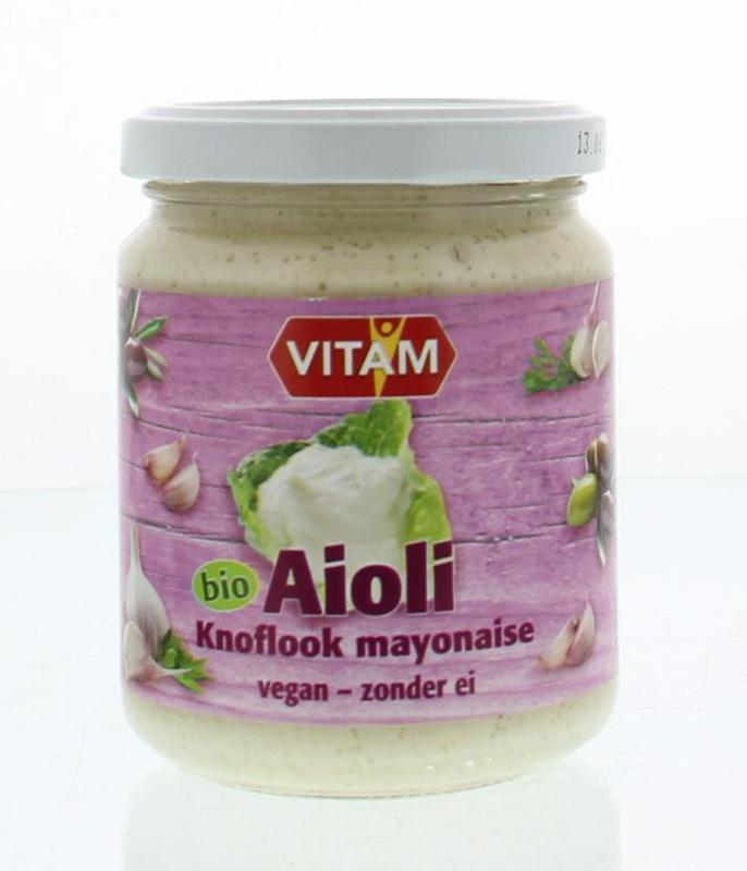 Vitam Aioli knoflook mayonaise bio 225ML
