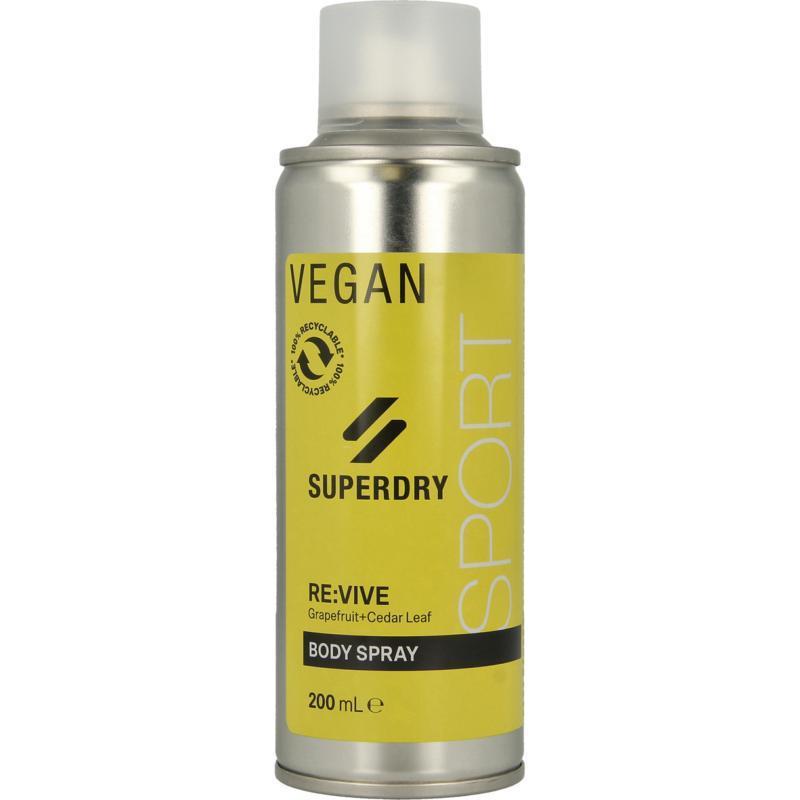 Superdry sport Re:vive men's body spray 200 ML