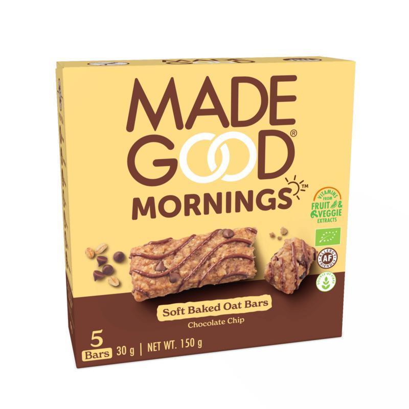 Made Good Mornings biologisch chocolade chip granolabar 150 G