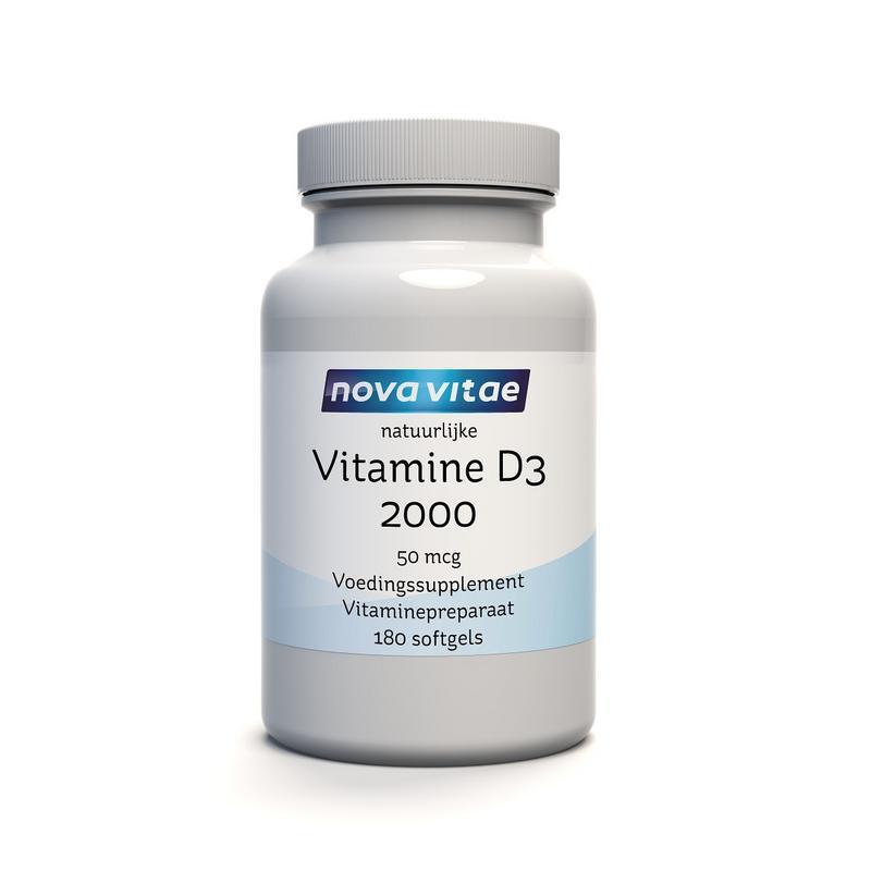Nova Vitae Vitamine d3 2000 50 mcg 180 Softgels