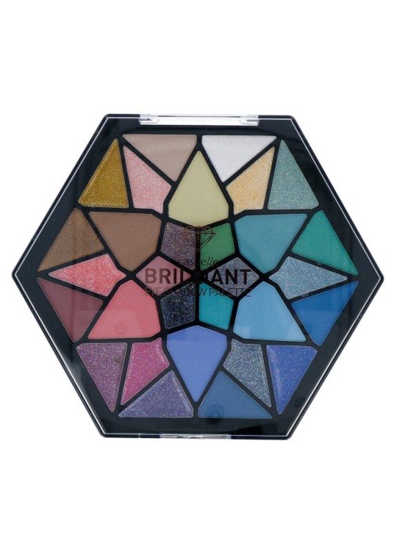 Casuelle Zeshoekige make-up compact inhoud 15 x glitter oogcrème 15 x