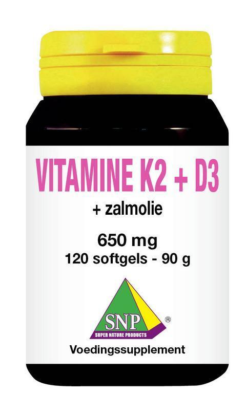 SNP Vitamine k2 d3 zalmolie 120 Capsules