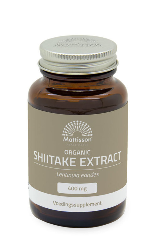 Mattisson Biologische shiitak 400 mg 60 Capsules