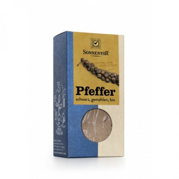 Sonnentor Peper zwart gemalen bio 50 Gram