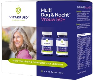Vitakruid Multi dag & nacht vrouw 50+ 2 x 30 tabletten