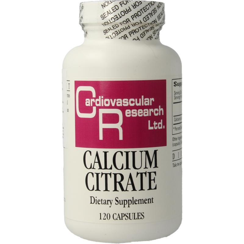 Cardiovascular Research Calcium citraat 165 mg 120 Capsules