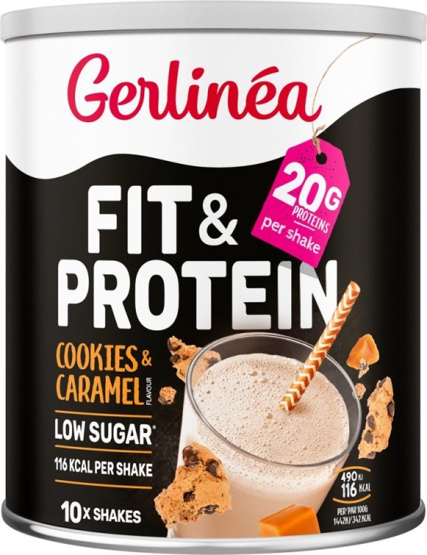 Gerlinea Fit & proteïn shake cookies & caramel 340 G