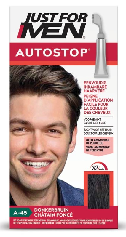 Just For Men Autostop donkerbruin a45 1 Set