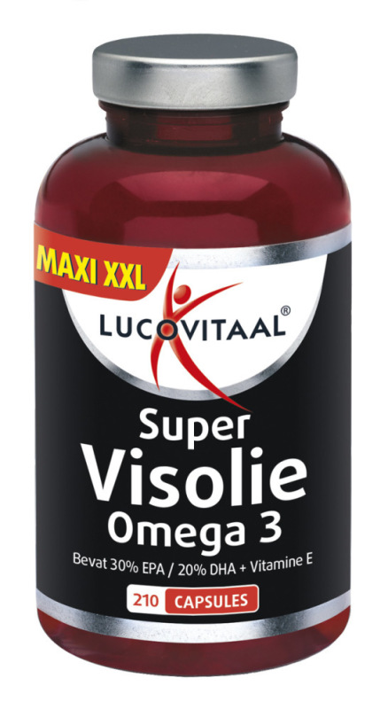 Lucovitaal Super omega 3 visolie maxi xxl 210 Capsules