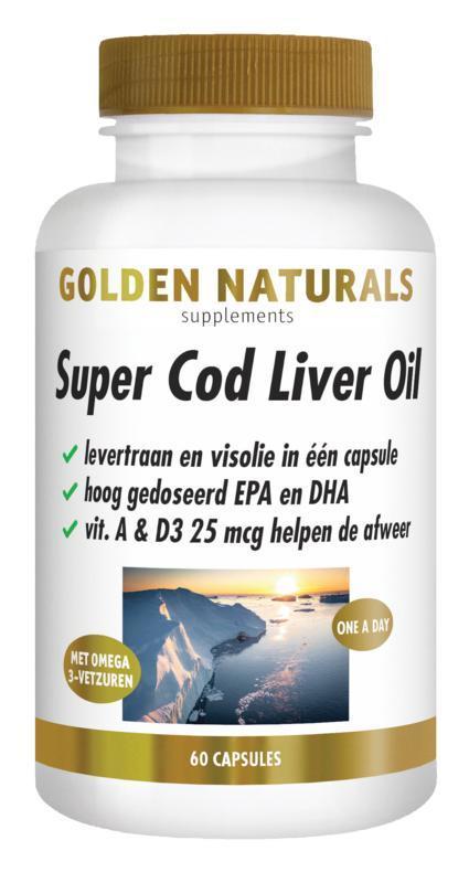 Golden Naturals Super cod liver oil 60 Capsules