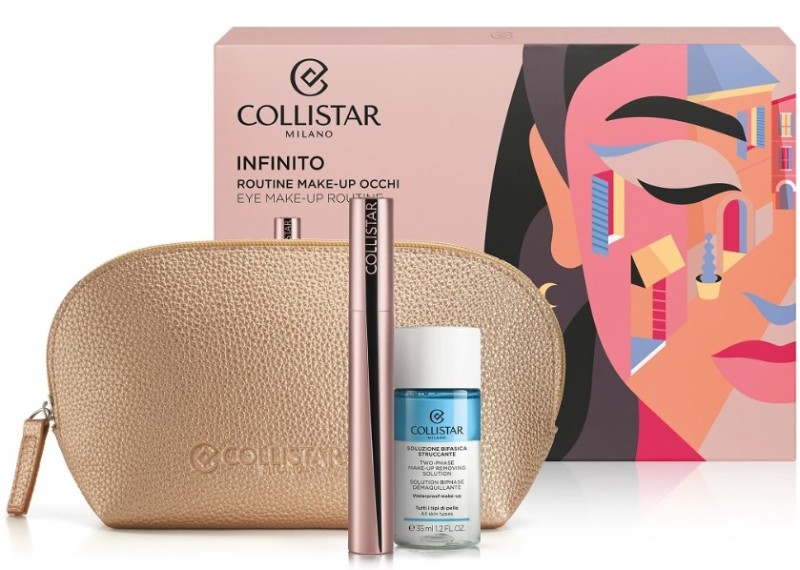 Collistar Infinito mascara gift set + two-phase make-up removing solution 35ml 1 Set