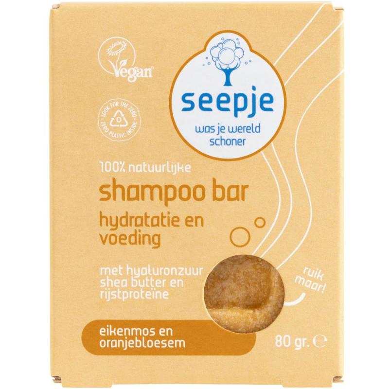 Seepje Shampoo bar eikenmos en oranjebloesem 80 Gram