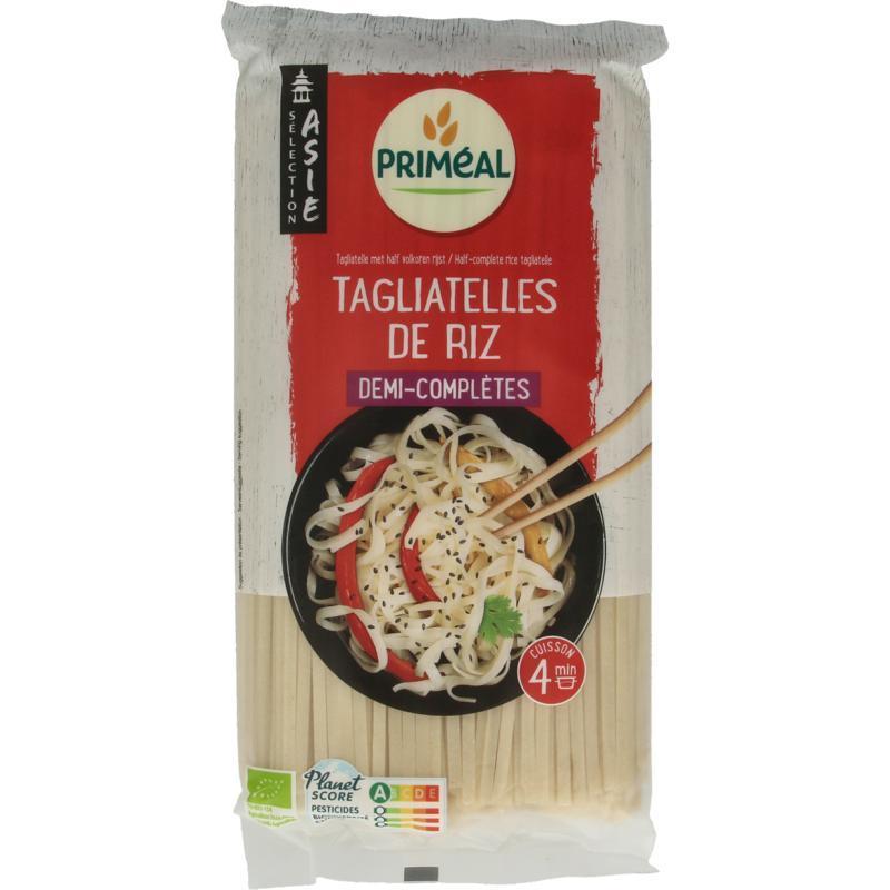 Primeal Rijst tagliatelle half volkoren bio 400 Gram