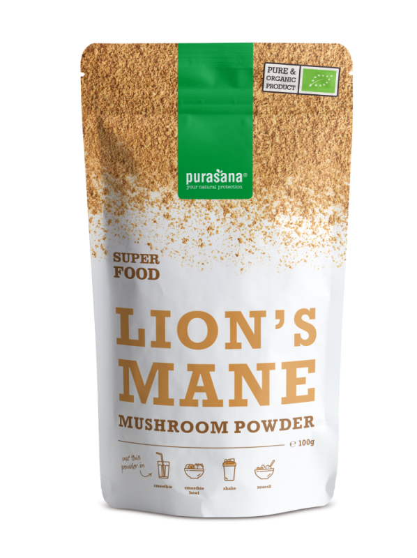 Purasana Lion's mane poeder bio 100 Gram