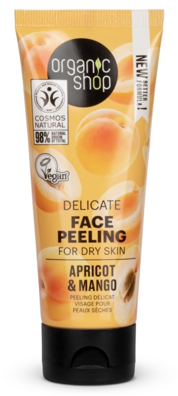 organic shop Delicate face peeling apricot & mango 75 ML