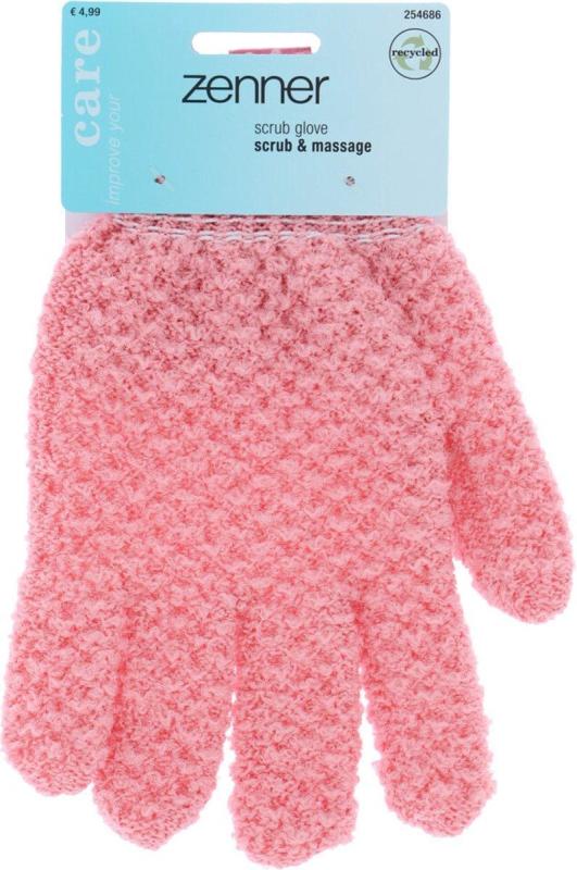 Zenner Scrub handschoen roze