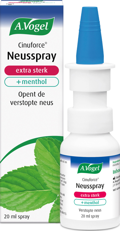 A.Vogel Cinuforce neusspray sterk + menthol 20ml