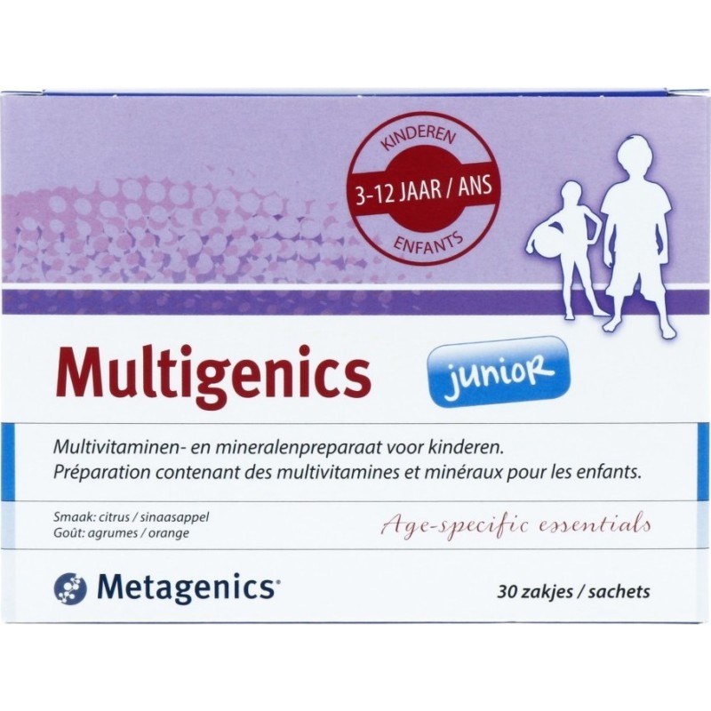 Metagenics Multigenics junior v3 nf 30 zakjes 30zakjes