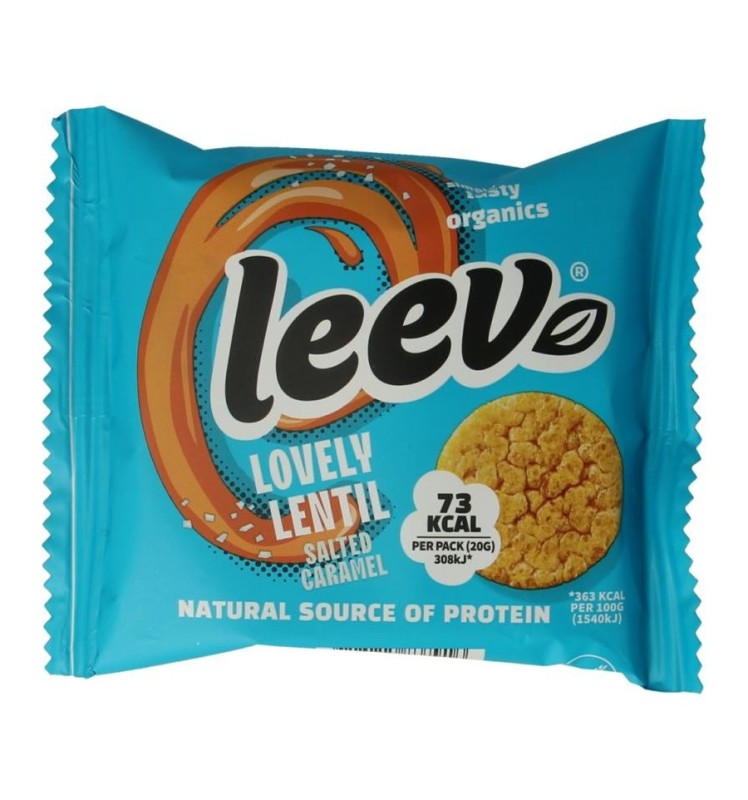 Leev Lovely lentil salted caramel 20 Gram
