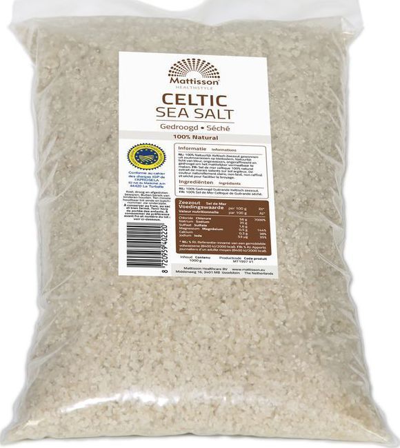 Mattisson Celtic sea salt gedroogd 1000 Gram