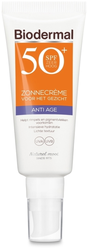 Biodermal Zonnebrand crème gezicht anti age spf50+ 40 ML