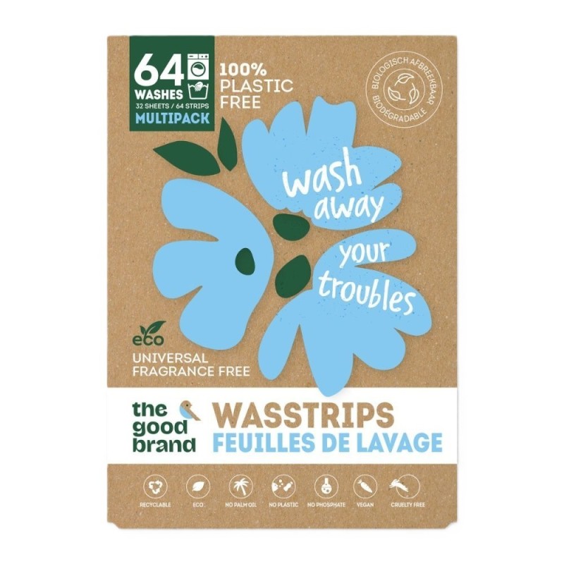 the good brand Wasstrips unscented multi 64st
