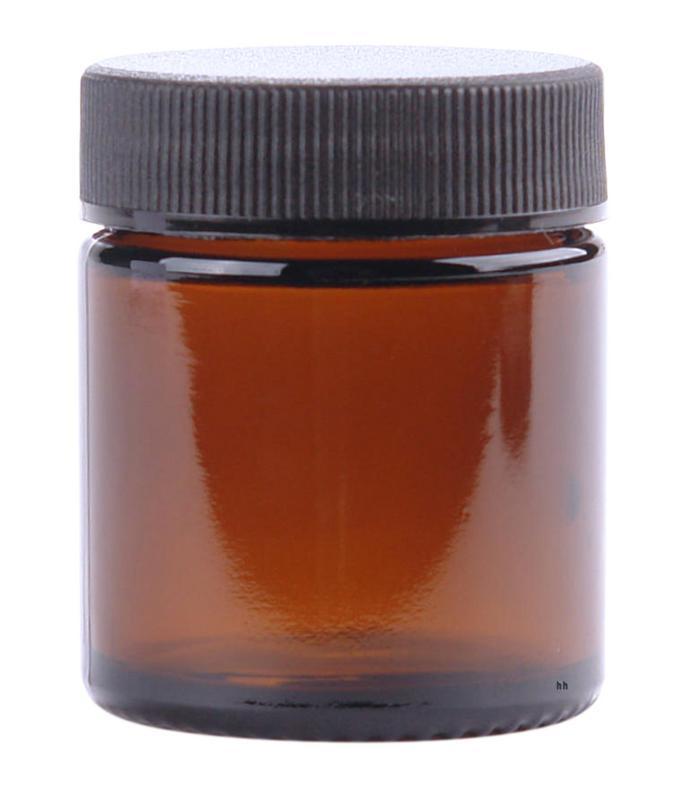 helios holland Zalfpot/cremepot incl deksel amber bruin glas 30ml 5st