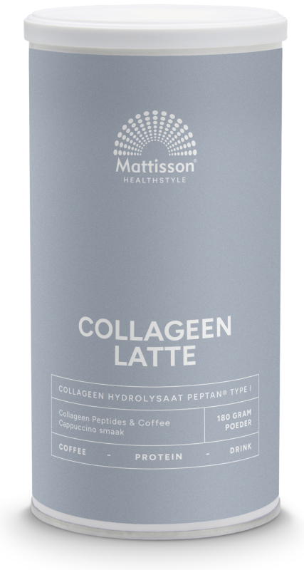 Mattisson Absolute collageen & latte instant coffee drink 180g