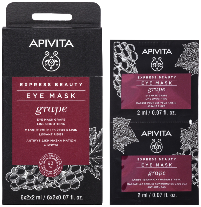 Apivita Line smoothing eye mask grape 2 x 2 ML