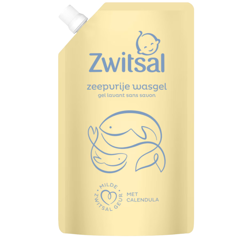 Zwitsal Wasgel zeepvrij navulverpakking 500 ML